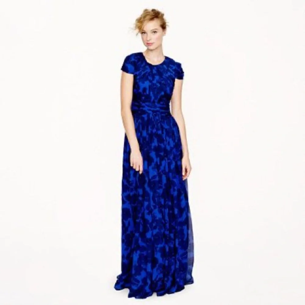 J. Crew Collection Dauphine Gown in Watercolor Floral, Size 6 - Picture 1 of 4